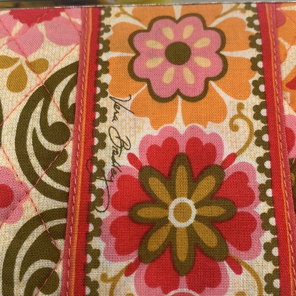 Vera Bradley 70s Look Floral Vintage Wallet Orange Green. VB3102 - Picture 4 of 9